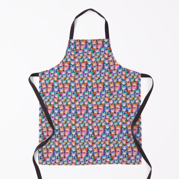 Artikelvorschau, Happy Cats in Anime Style Colorful Kawaii Japan Pattern entworfen und verkauft von Mystic Bloom.