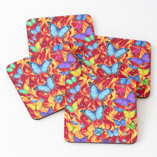 Item preview, Raging Flaming Butterflies designed and sold by TheLastGarden.