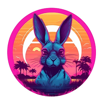 Artwork thumbnail, Retro Rabbit by Kaivah