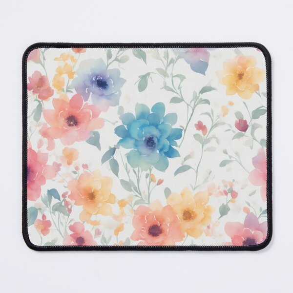 Item preview, blue peonies on a light background pattern designed and sold by jkrphoto.