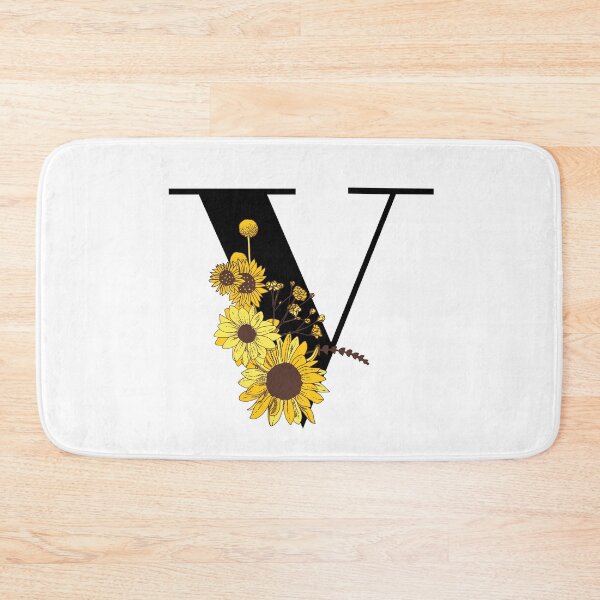 Item preview, Sunflower Monogram V designed and sold by Coffee Lifestyle.