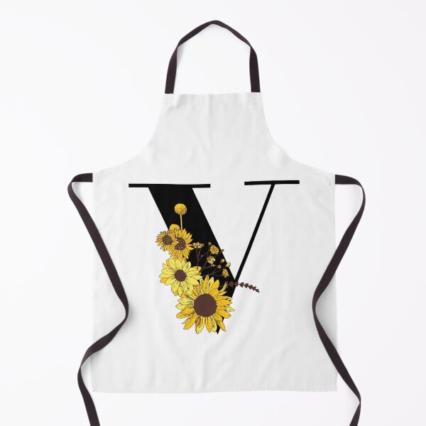 Item preview, Sunflower Monogram V designed and sold by Coffee Lifestyle.