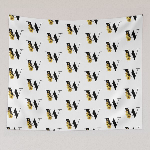 Item preview, Sunflower Monogram W designed and sold by Coffee Lifestyle.