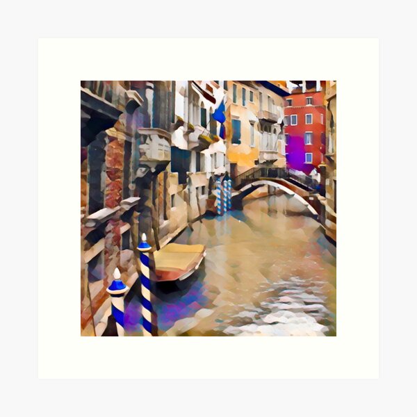 Item preview, Venice Canal with Bridge designed and sold by Dana Roper.