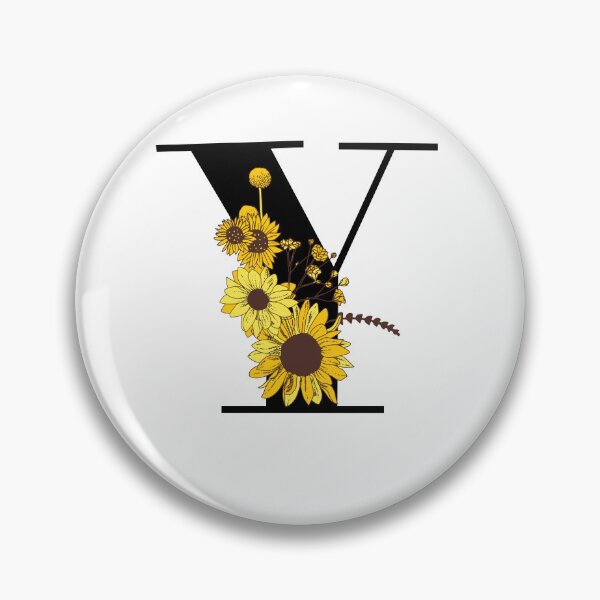 Item preview, Sunflower Monogram Y designed and sold by Coffee Lifestyle.