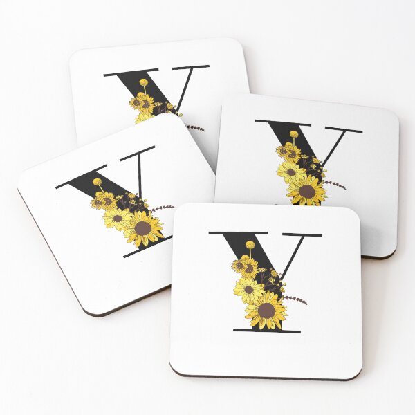 Item preview, Sunflower Monogram Y designed and sold by Coffee Lifestyle.