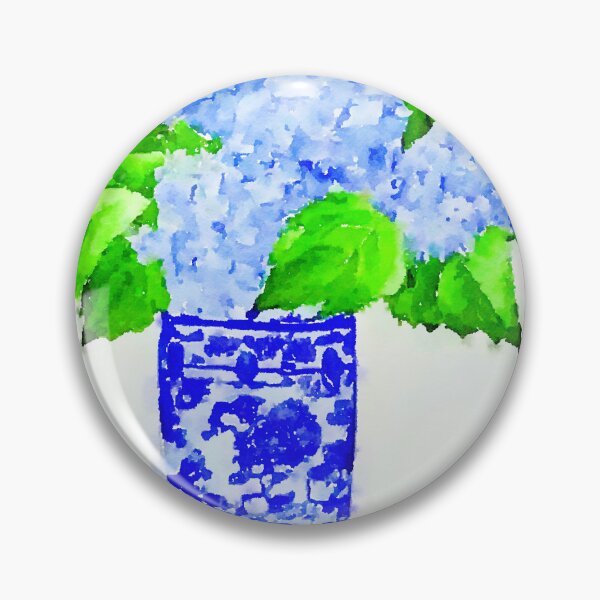 Item preview, Hydrangea in chinoiserie jar designed and sold by SophieClimaArt.