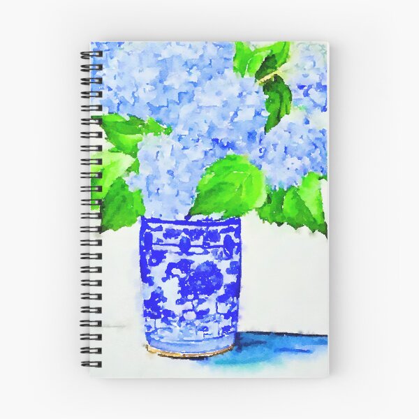 Item preview, Hydrangea in chinoiserie jar designed and sold by SophieClimaArt.