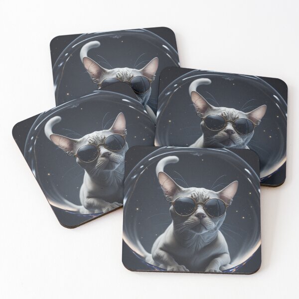 Item preview, ClassyGlassCats - Cat 1 designed and sold by ryanrunyonart.