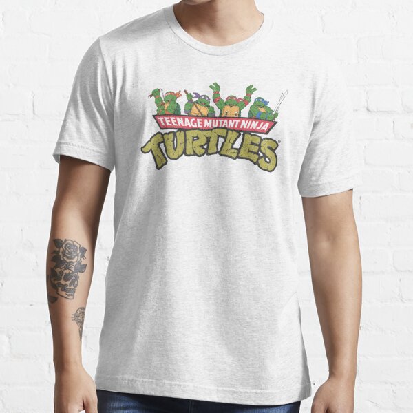 Men's Teenage Mutant Ninja Turtles Turtle-y Awesome Circle T-Shirt - White  - 2X Large