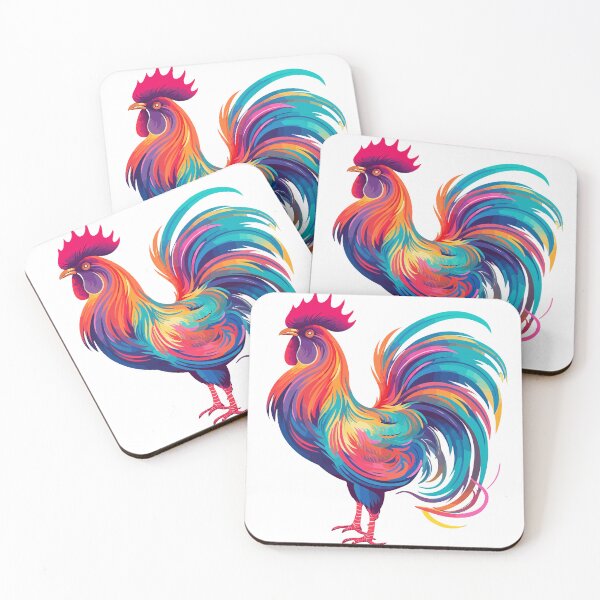 Item preview, Rooster colourful designed and sold by Bianca Tee.