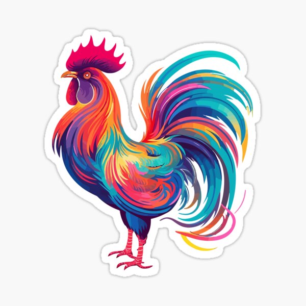 Item preview, Rooster colourful designed and sold by Bianca Tee.
