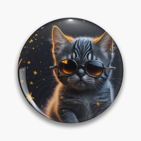 Item preview, ClassyGlassCats - Cat 3 designed and sold by ryanrunyonart.