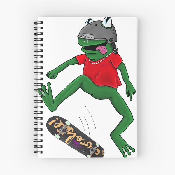 Item preview, Roen the skater frog designed and sold by JimiGlover.