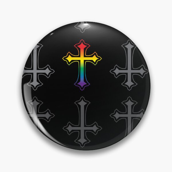 Item preview, More Goth Rainbow Pride Crosses designed and sold by TheirChoice.