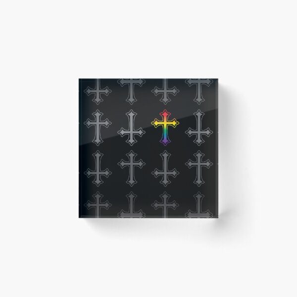 Item preview, More Goth Rainbow Pride Crosses designed and sold by TheirChoice.