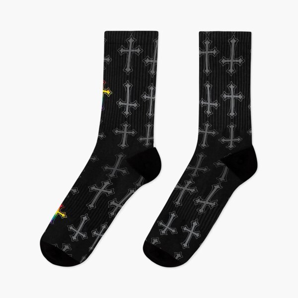 Item preview, More Goth Rainbow Pride Crosses designed and sold by TheirChoice.