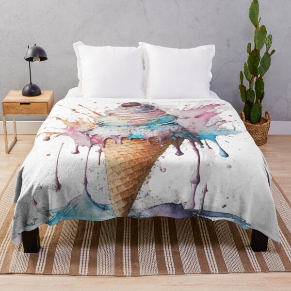 Item preview, Watercolor ice cream digital art. Summer time designed and sold by DO-artbyDeliaO.