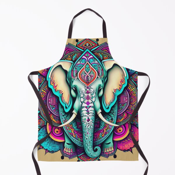 Item preview, Elephant Surrounded by Mandalas designed and sold by amazingtraits.