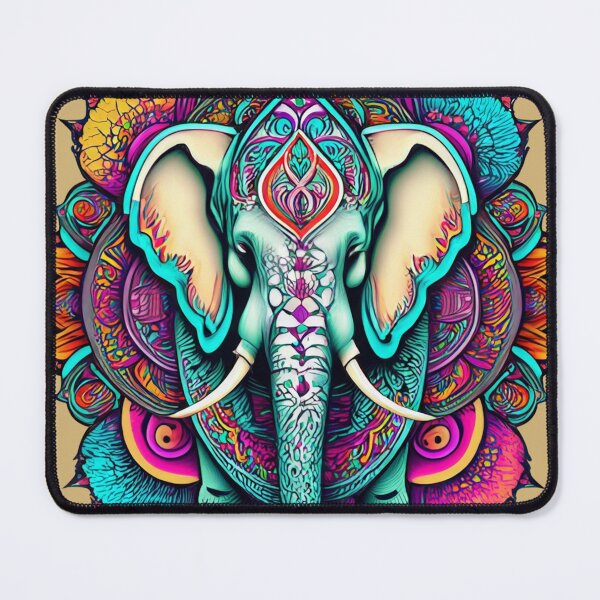 Item preview, Elephant Surrounded by Mandalas designed and sold by amazingtraits.