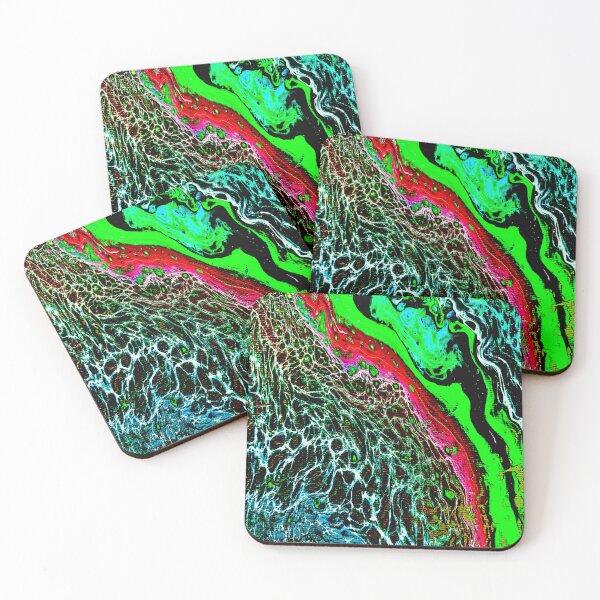 Item preview, Eruption abstract fluid art designed and sold by baksuart.