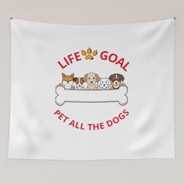 Item preview, Life goals pet all the dogs,Gift For Dog lovers designed and sold by syhamSHOP.