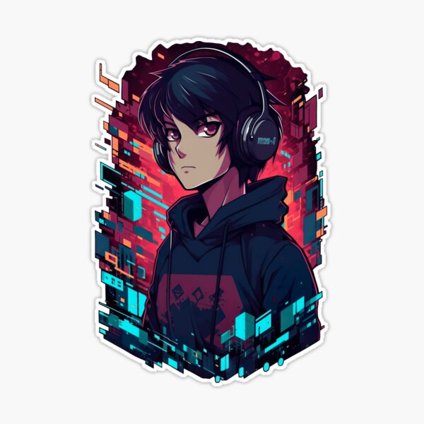Anime Gaming Sticker - Anime Gaming Gamer - Discover & Share GIFs