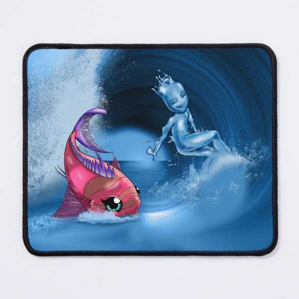 Item preview, Water Element and Pink Fish designed and sold by treasured-gift.