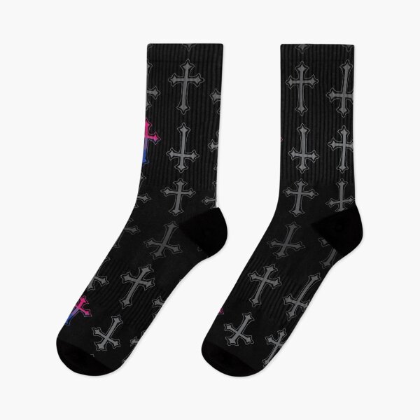 Item preview, More Goth Bisexual Pride Crosses designed and sold by TheirChoice.