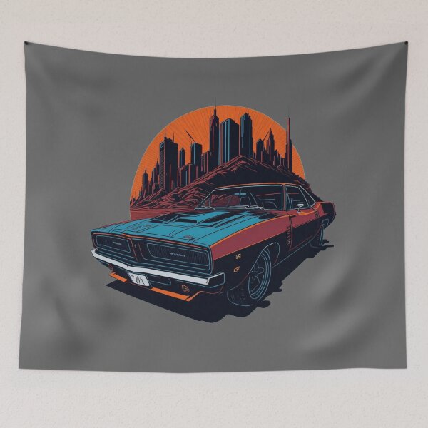 Item preview, USA Classic Muscle Car designed and sold by ArtCraftLab.