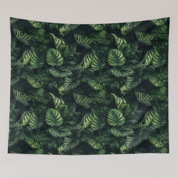 Item preview, Seamless nature pattern with green fresh leaves in the summer garden designed and sold by SeamlessGuru.