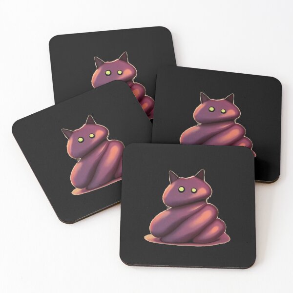 Item preview, Kitty Poop Monster - Fat Cat Studios designed and sold by FatCatStudios.