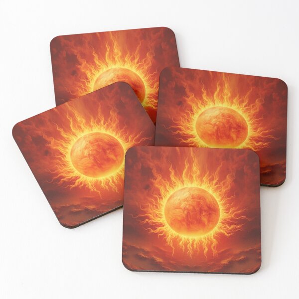 Item preview, Fiery Orb: Mesmerizing Abstract Space Art designed and sold by Studio-Canvas.