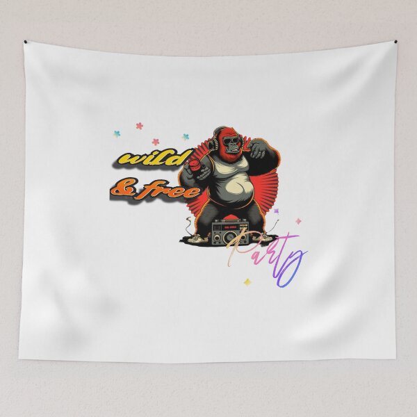 Item preview, Wild & free Party Gorilla designed and sold by KaoKtshirt.