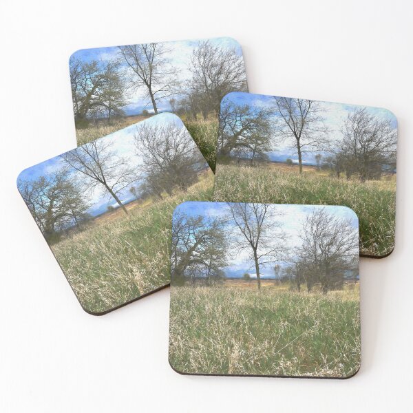 Item preview, Spring Prairie Grass Landscape designed and sold by bloomingvine.