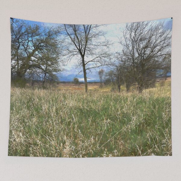 Item preview, Spring Prairie Grass Landscape designed and sold by bloomingvine.