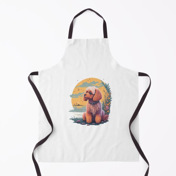 Item preview, Cute Toy Poodle by the River - Brown Toy Poodle designed and sold by toypoodleworld.