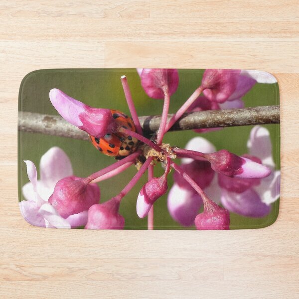 Item preview, Flowering Redbud with Ladybug designed and sold by Frankie Cat Photography.
