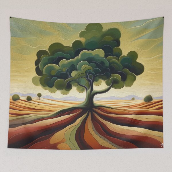 Item preview, LONELY TREE STANDS TALL designed and sold by ArtbyRolleen.
