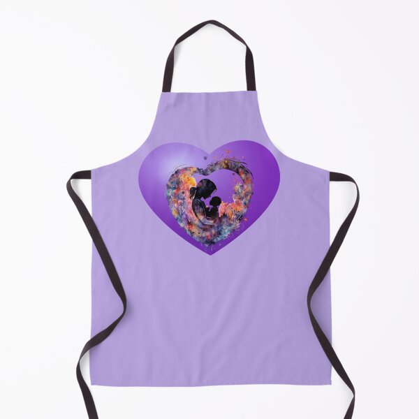 Item preview, Momma and child- purple heart with mother and child- abstract purple heart- momma  designed and sold by Janetlousart.