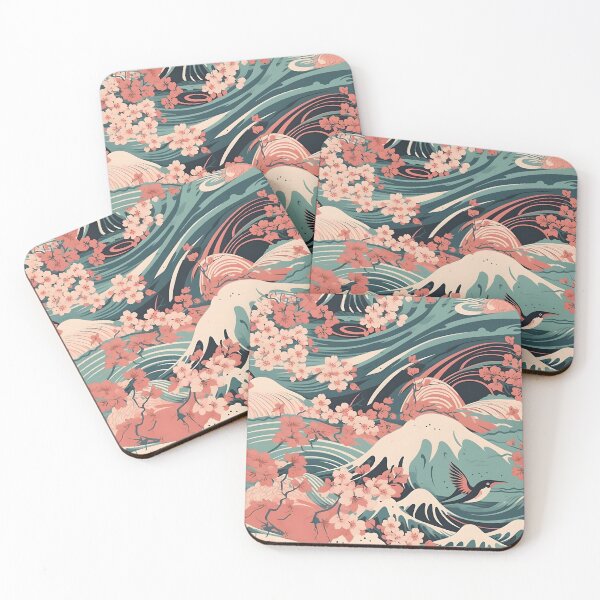Item preview, Seamless Japanese pattern on the theme of sakura blossom. Simple seamless pattern for fabric, textile, gift wrap, and wallpaper. designed and sold by SeamlessGuru.