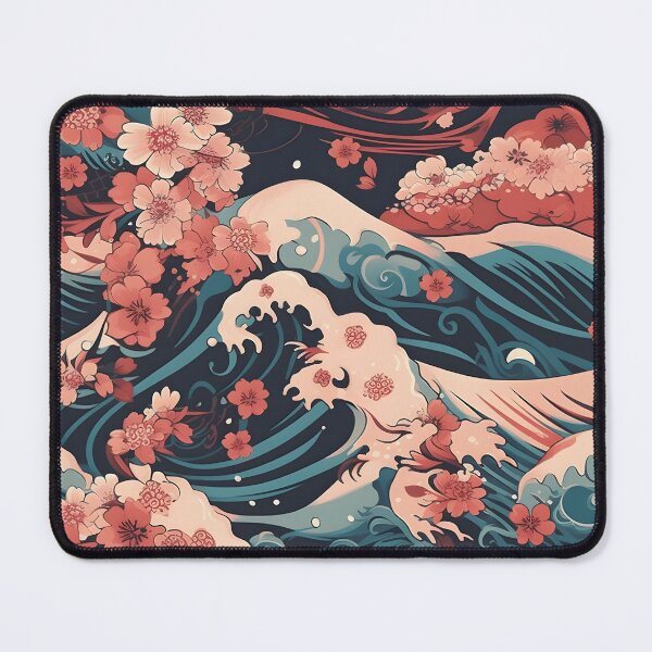 Item preview, Seamless Japanese pattern on the theme of sakura blossom. Simple seamless pattern for fabric, textile, gift wrap, and wallpaper. designed and sold by SeamlessGuru.