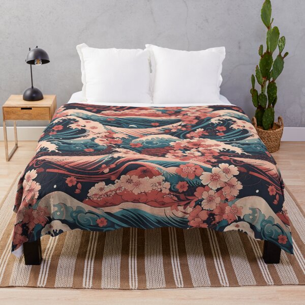 Item preview, Seamless Japanese pattern on the theme of sakura blossom. Simple seamless pattern for fabric, textile, gift wrap, and wallpaper. designed and sold by SeamlessGuru.