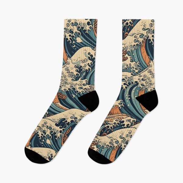 Item preview, Seamless Japanese pattern on the theme of ocean waves. Simple seamless pattern for fabric, textile, gift wrap, and wallpaper. designed and sold by SeamlessGuru.