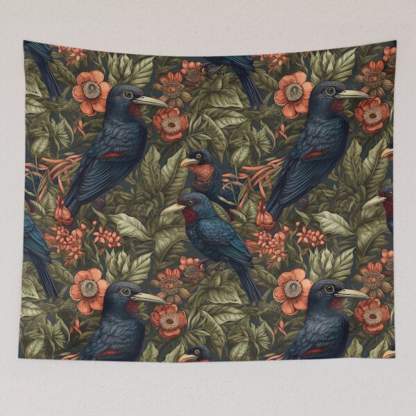 Item preview, Native New Zealand Flora and Fauna Illustrations - Luxe and Tropical  designed and sold by lolomastudio.
