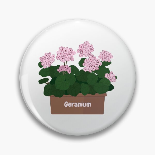 Item preview, Pink Geranium Flowers in the Pot  designed and sold by silviaol.