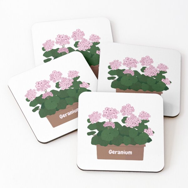 Item preview, Pink Geranium Flowers in the Pot  designed and sold by silviaol.