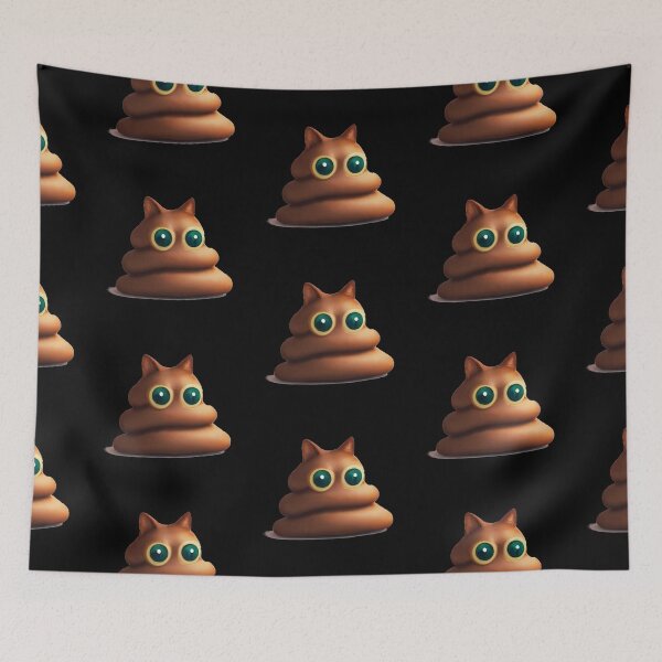 Item preview, Silly Kitty Poop Monster designed and sold by FatCatStudios.