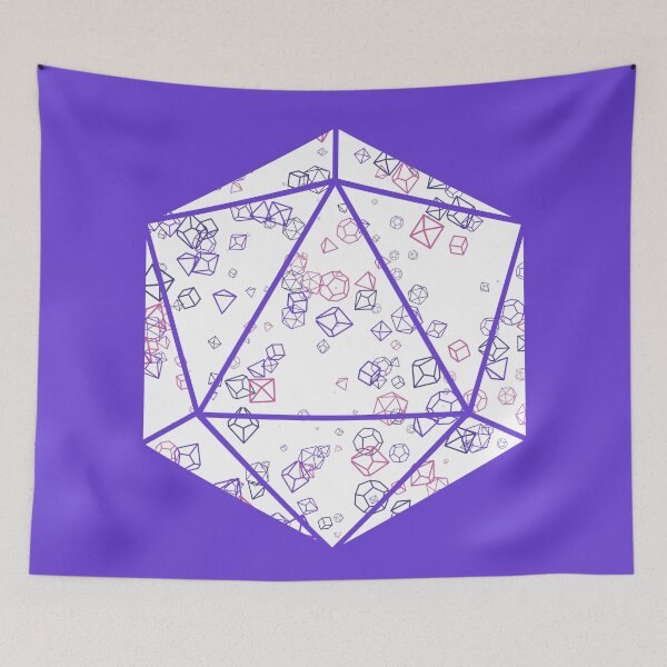 Item preview, Bright Purple D20 Dice Hoard - Pink, Purple and White designed and sold by AvengingSassy.