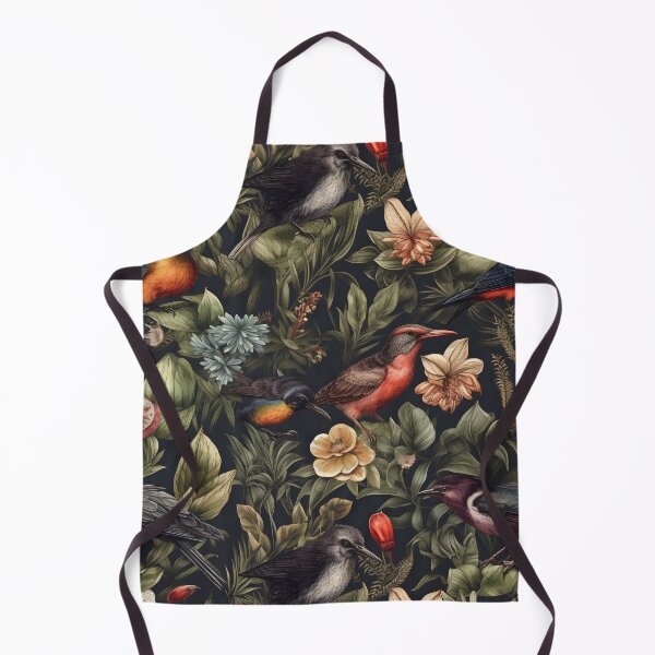 Item preview, Tropical Birds in a Jungle Forest - Colorful Flowers and South Pacific Vibe designed and sold by lolomastudio.